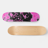 Yo Pink Grunge Skateboard (Horizontaal)