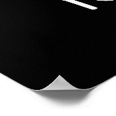 Yo Popeople Funny Poop Pun Dark BG Poster (Hoek)