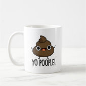 Yo Popeople Funny Poop Pun Koffiemok (Links)
