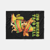 Yo Quiero Taco Chihuahua Dog  Funny Bell Fleece Deken (Voorkant (Horizontaal))