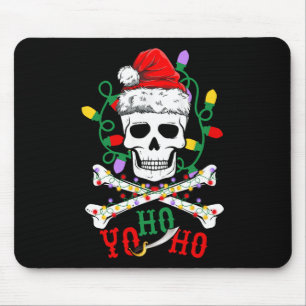 Yo S Ho Piraat Boot Cruise Kerst Schedel gekruiste Muismat