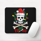 Yo S Ho Rate Boat Cruise Xmas Skull Crossbones Chr Muismat (Met muis)