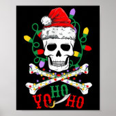 Yo S Ho Rate Boat Cruise Xmas Skull Crossbones Chr Poster (Voorkant)