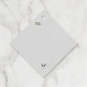 Yo Santa Funny Summer Christmas Happy Holidays Bedankjes Labels (Achterkant)