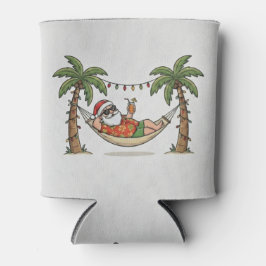 Yo Santa Funny Summer Christmas Tropical Holiday Blikjeskoeler
