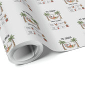 Yo Santa Funny Summer Christmas Tropical Holiday Cadeaupapier (Rol Hoek)