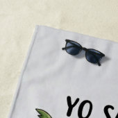 Yo Santa Funny Summer Christmas Tropical Holiday Strandlaken (In situ)