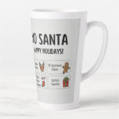 Yo Santa Grappige Zomer Kerstmis Gelukkige Feestda Latte Mok (Rechts)