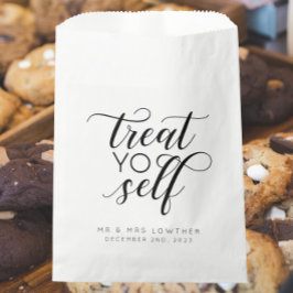 "Yo Self Calligraphy Style Wedding for Bags" Bedankzakje