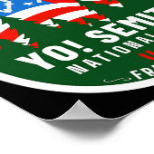 Yo Semite National Park Funny American Flag Thigh  Poster (Hoek)