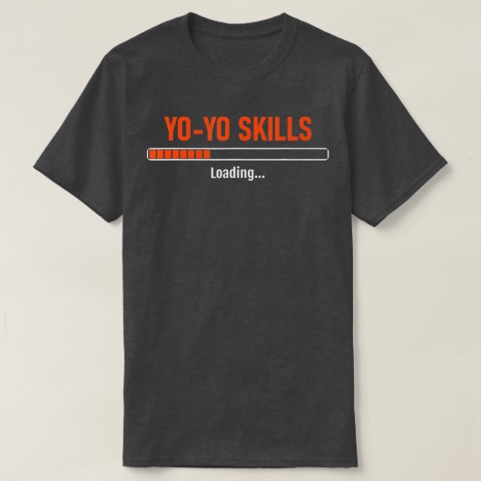 "Yo Skills Loading 70s 80s Hobby Pastime Old" T-shirt (Design voorkant)