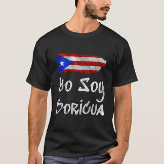 Yo Soy Boricua Eiland van Puerto Rico vlag Taino T-shirt
