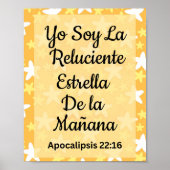 Yo Soy La Luciente Estrella de la Mañana Poster. Poster (Voorkant)