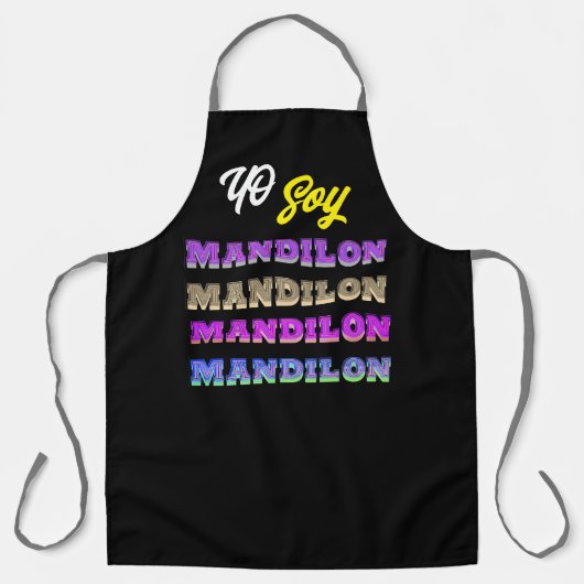 yo soy mandilon schort (Voorkant)