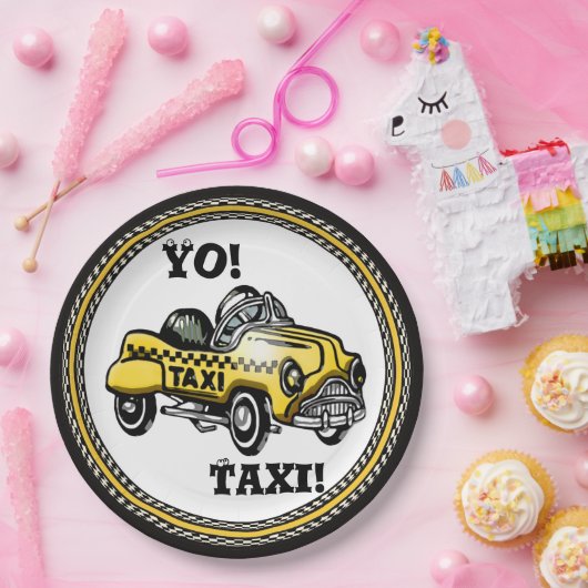 Yo! Taxi! Papieren Bordje (Feest)