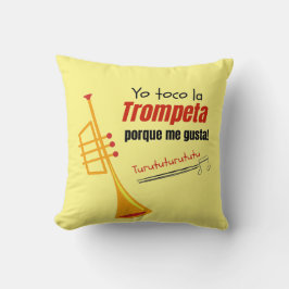 yo toco la Trompeta T-Shirt Kussen
