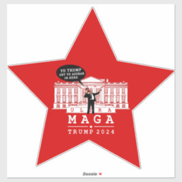 Yo Trump 2024 Haal terug in het Whitehouse Sticker