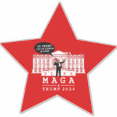 Yo Trump 2024 Haal terug in het Whitehouse Sticker (Voorkant)