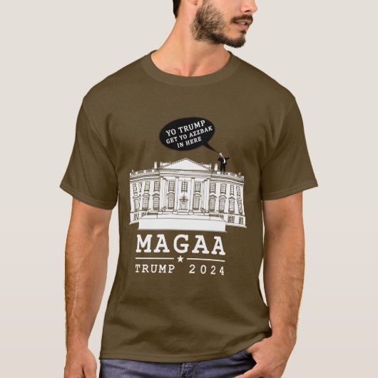 YO TRUMP 2024 MAGA opnieuw T-Shirt (Voorkant)