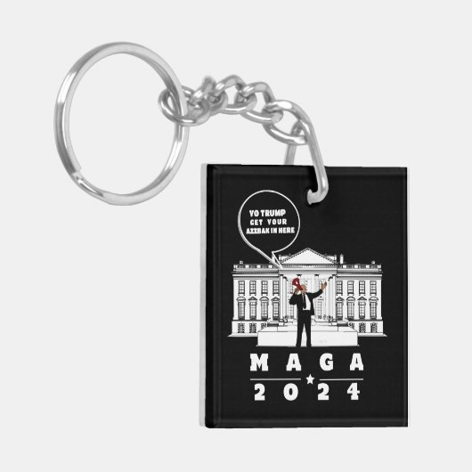 YO TRUMP 2024 SLEUTELHANGER (Voorkant Links)