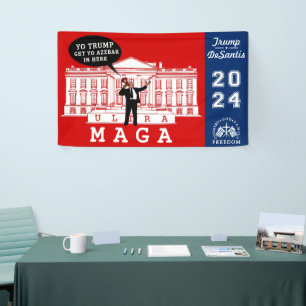 YO TRUMP DESANTIS 2024 Whitehouse Ultra MAGA Spandoek