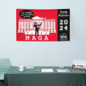 YO TRUMP DESANTIS 2024 Whitehouse Ultra MAGA Spandoek (Beurs)