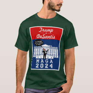 YO TRUMP DESANTIS 2024 Whitehouse Ultra MAGA T-shirt