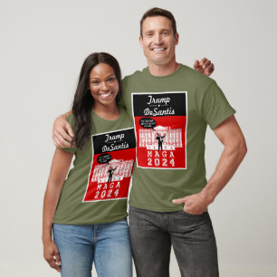 YO TRUMP DESANTIS 2024 Witte Huis Ultra MAGA T-shirt