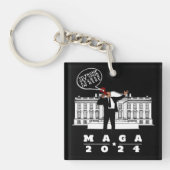 YO TRUMP GEHEIME DIENST SLEUTELHANGER (Voorkant)