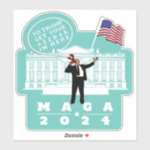 YO TRUMP LIJFWACHT STICKER (Vel)
