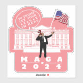 YO TRUMP LIJFWACHT STICKER (Vel)