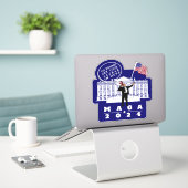YO TRUMP LIJFWACHT STICKER (Laptop op bureau)