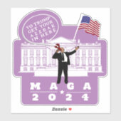 YO TRUMP SECRET SERVICE MAN STICKER (Vel)