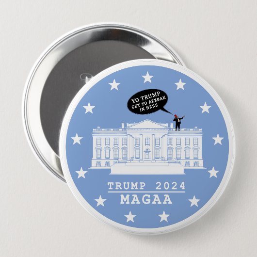 YO TRUMP - WHITEHOUSE BUTTON (Voorkant /achterkant)