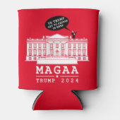 YO TRUMP - WHITEHOUSE MAGA Opnieuw KOELBOX Blikjeskoeler (Voorkant)