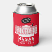 YO TRUMP - WHITEHOUSE MAGA Opnieuw KOELBOX Blikjeskoeler (Blikje Achterkant)