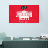 YO TRUMP - WHITEHOUSE MAGA Opnieuw Spandoek (Beurs)