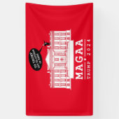 YO TRUMP - WHITEHOUSE MAGA Opnieuw Spandoek (Verticaal)