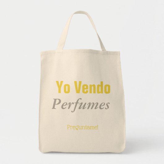 Yo vendo parfumes tote bag (Voorkant)