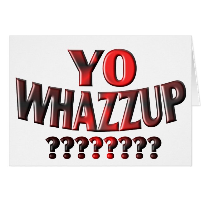 YO WHAZZUP?????? (Voorkant Horizontaal)