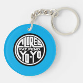 Yo-Yo Logo Kunst Sleutelhanger (Achterkant)