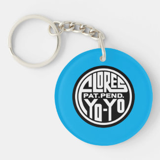 Yo-Yo Logo Kunst Sleutelhanger