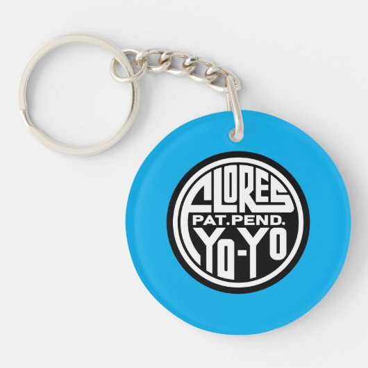 Yo-Yo Logo Kunst Sleutelhanger (Voorkant)