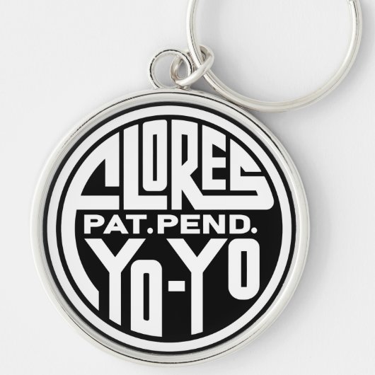 Yo-Yo Logo Kunst Sleutelhanger (Voorkant)