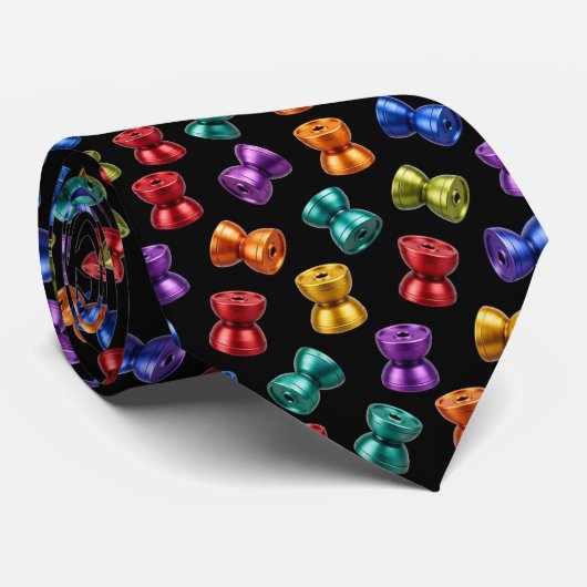 Yo-Yo Patroon Nekdas Stropdas (Opgerold)
