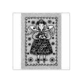 YO YO QUILT ANGEL & KITTEN RUBBER STEMPEL *Custom (Afrduk)