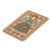 Yo Yo Quilt Angel MAGNET primitief Magneet (Linkerzijde)