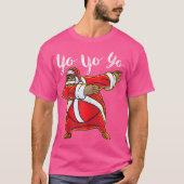 "Yo Yo Santa Claus Afro American Africa Black" Hi T-shirt (Voorkant)
