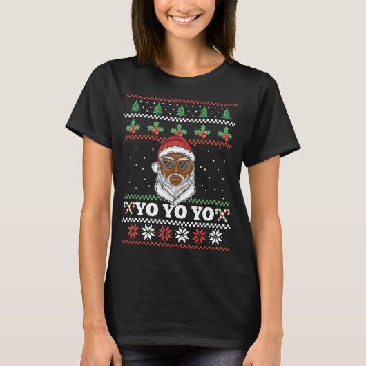 Yo Yo Yo Zwarte Sinterklazen doen ertoe Afro-Ameri T-shirt (Voorkant)
