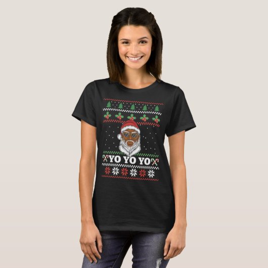 Yo Yo Yo Zwarte Sinterklazen doen ertoe Afro-Ameri T-shirt (Voorkant volledig)